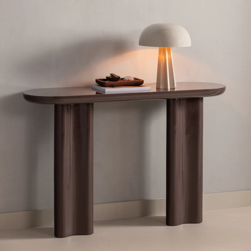 Evara sidetable hout hoogglans donkerbruin
