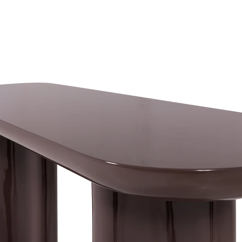 Evara sidetable hout hoogglans donkerbruin