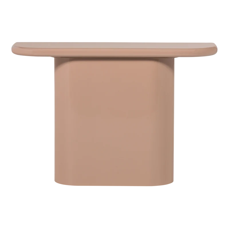 Nocta sidetable hout hoogglans lichtroze