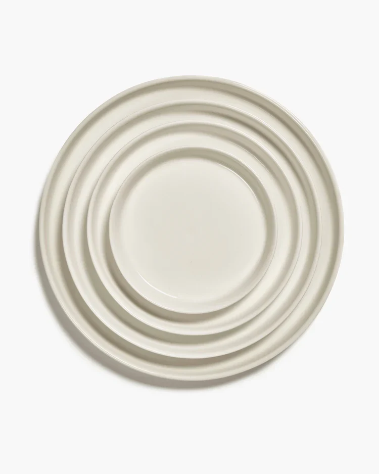 Assiette d'entrée haute ivoire Cena