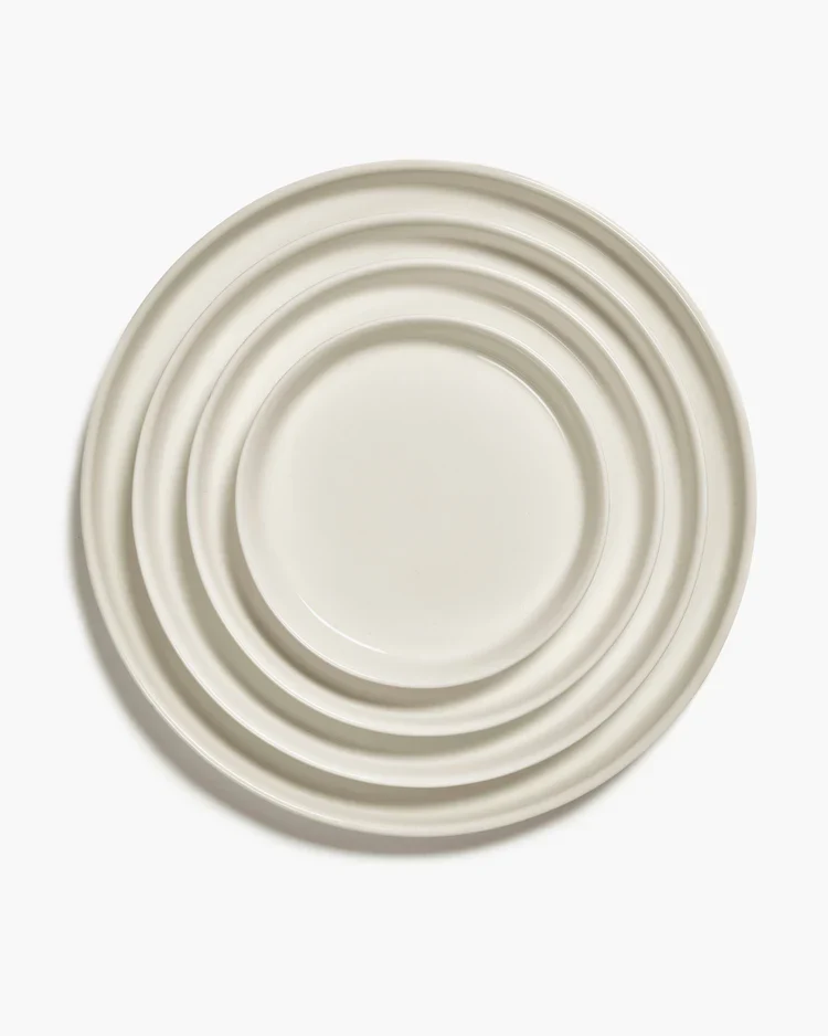 Assiette à dîner haute ivoire Cena