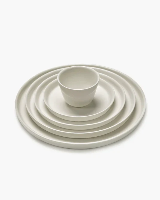 Assiette à dîner haute ivoire Cena