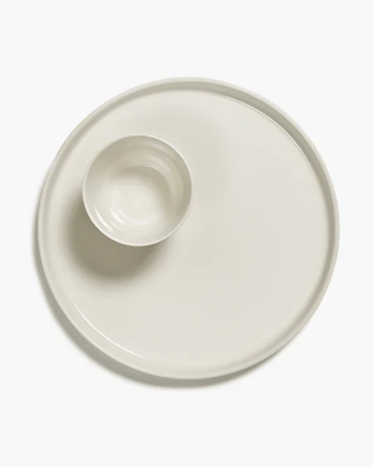 Assiette à dîner haute ivoire Cena