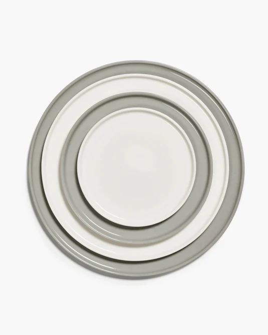 Assiette de petit-déjeuner basse ivoire Cena