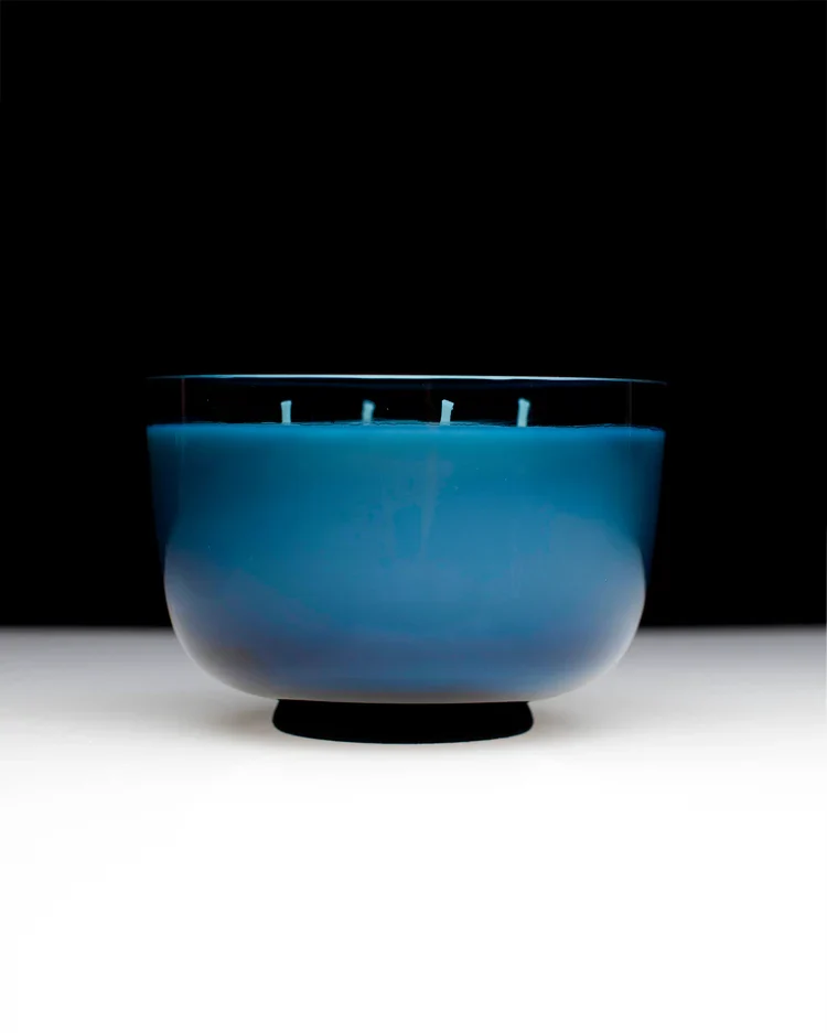 Bougie parfumée M bleu foncé Panarea