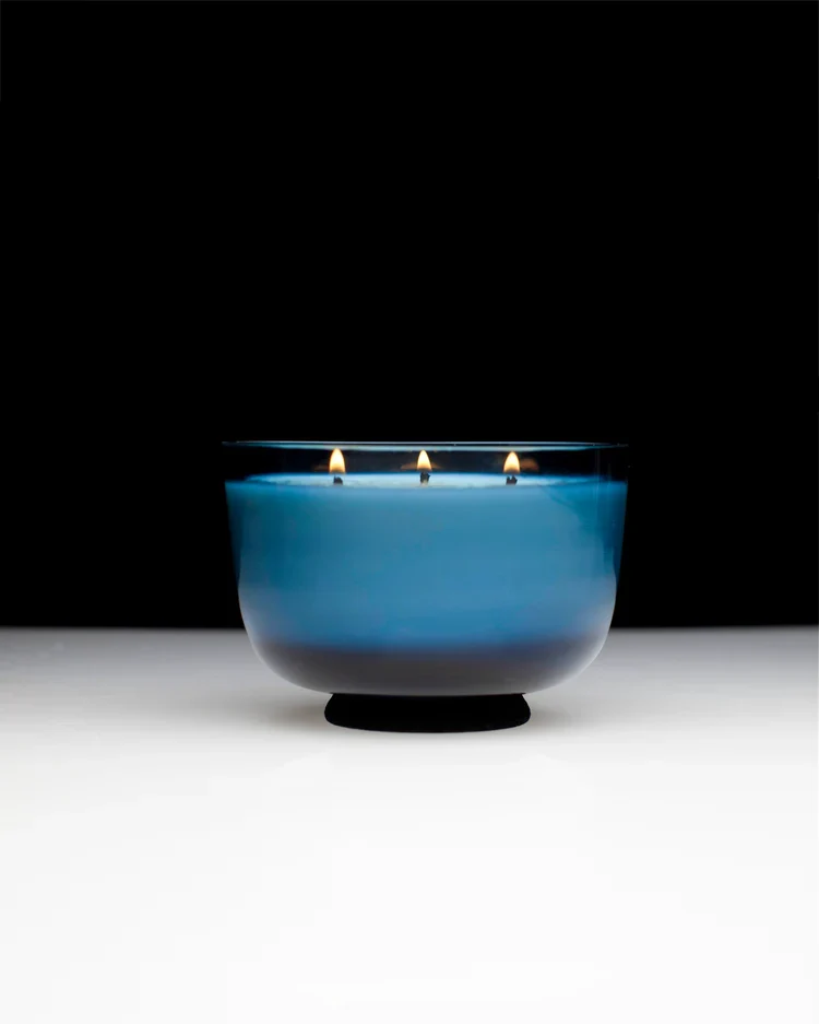Bougie parfumée S bleu foncé Panarea