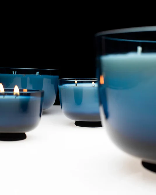 Bougie parfumée S bleu foncé Panarea