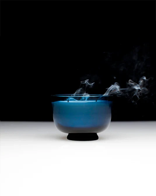 Bougie parfumée XS bleu foncé Panarea
