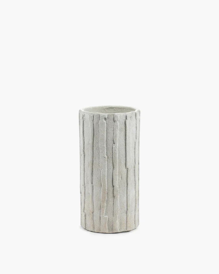 Jardinière 03 L blanc cassé Rift