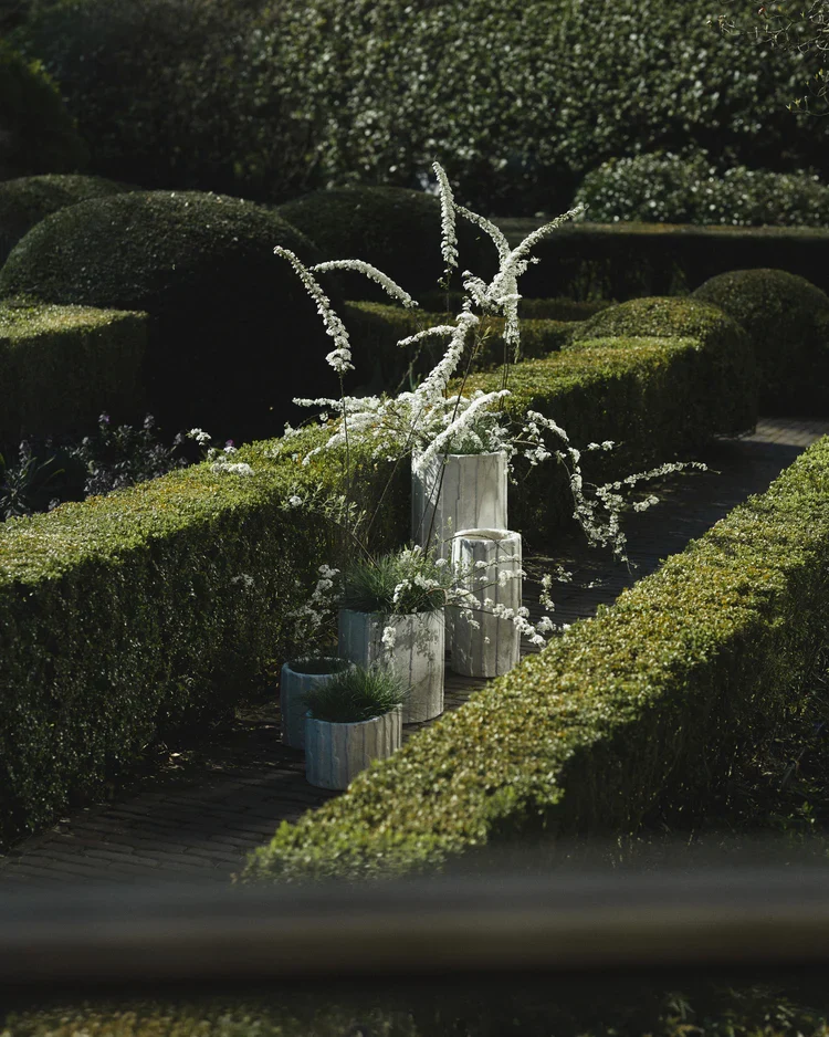 Jardinière 03 M blanc cassé Rift