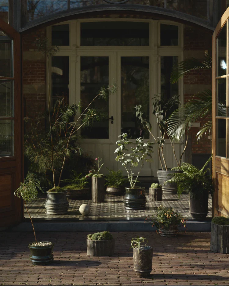 Jardinière bas 03 vert foncé Rift