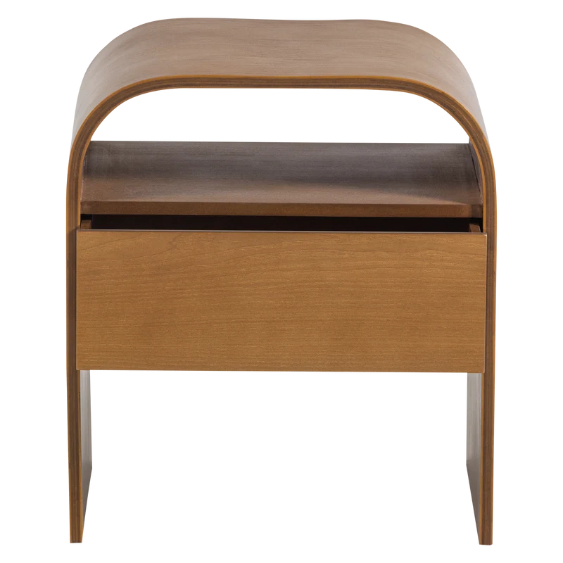 Momo nachtkastje/bijzettafel hout bruin