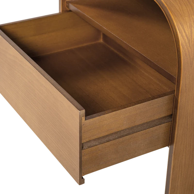 Momo nachtkastje/bijzettafel hout bruin