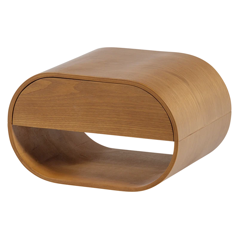 Momo hangend ladekast/nachtkastje hout bruin