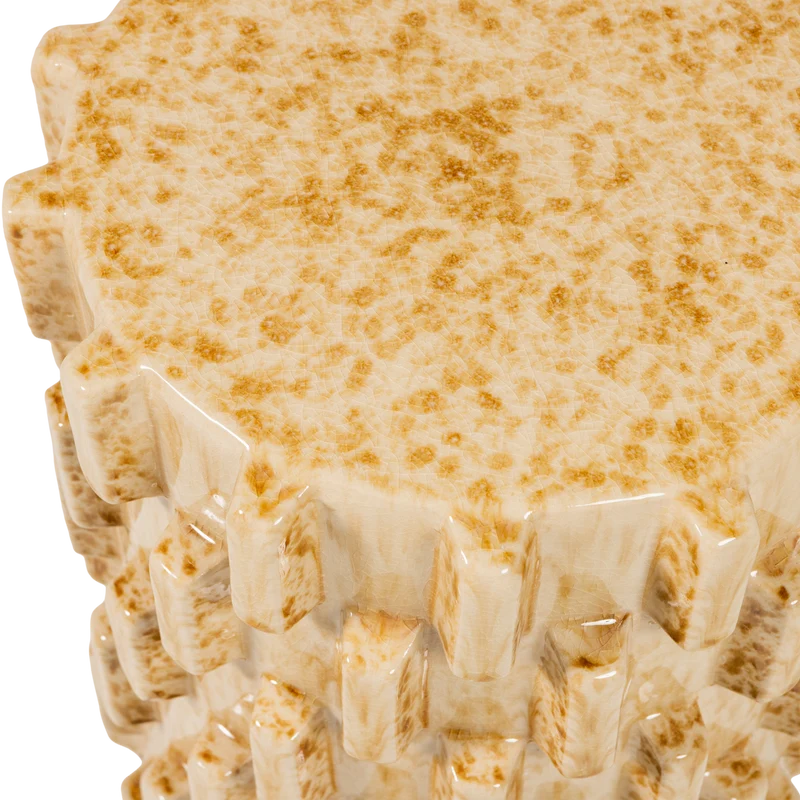 Axu decoratieve bijzettafel Ø35X45 cm keramiek zand