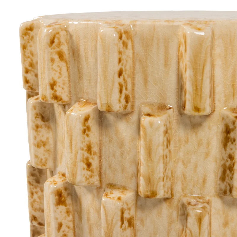 Axu decoratieve bijzettafel Ø35X45 cm keramiek zand