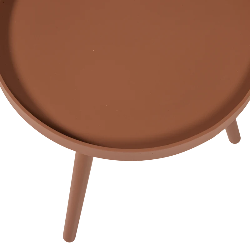 Sasha bijzettafel ø41 cm hout oudroze
