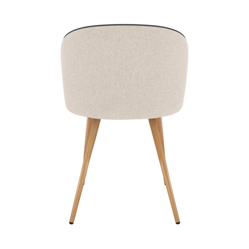 Chaise Chiara en tissu beige (lot de 2)