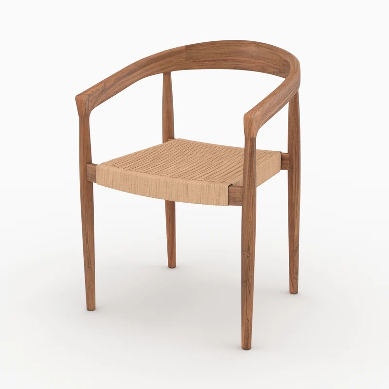 Chaise Bali en bois de teck (lot de 2)