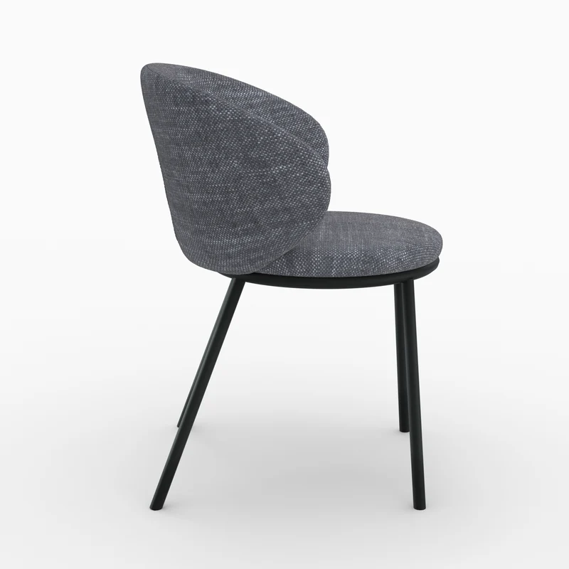 Chaise Angèle en tissu gris