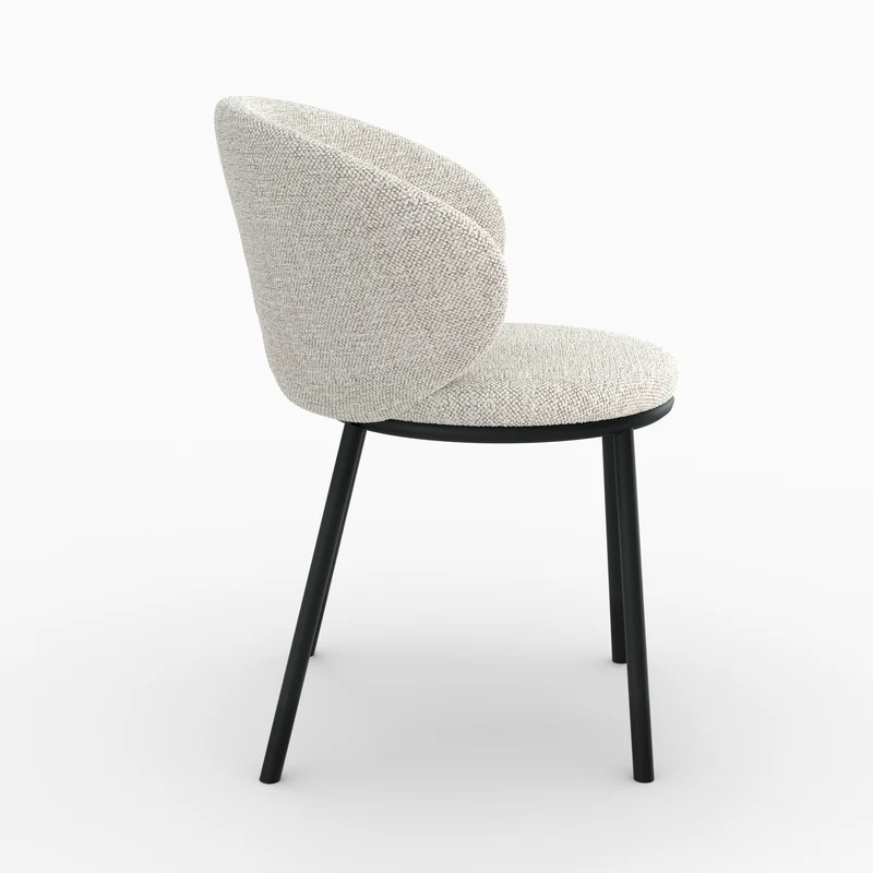 Chaise Angèle en tissu beige