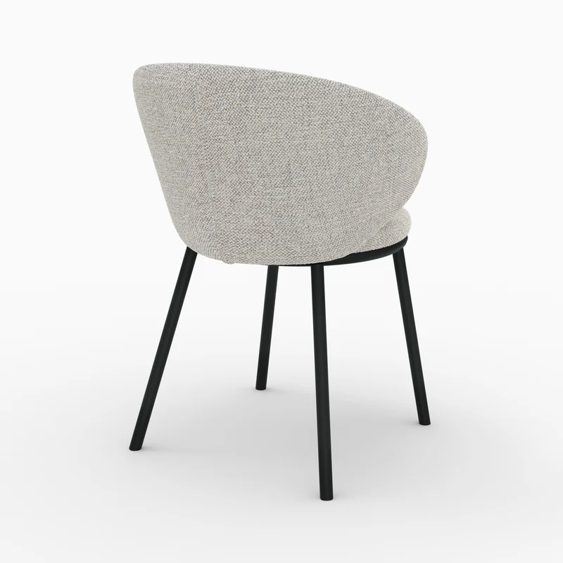 Chaise Angèle en tissu beige