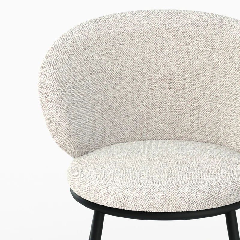 Chaise Angèle en tissu beige