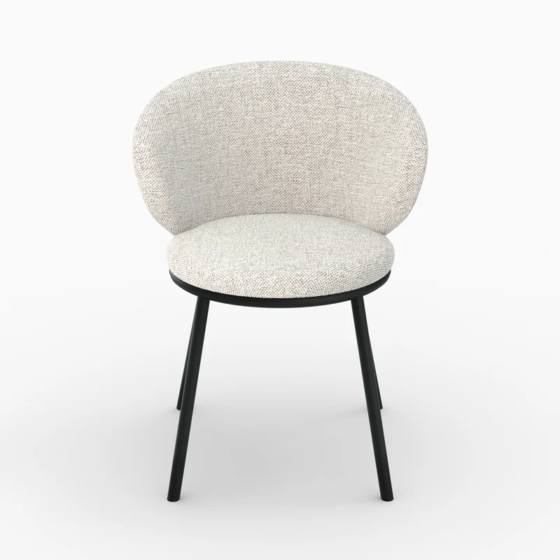 Chaise Angèle en tissu beige
