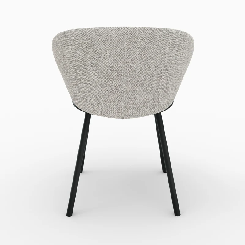 Chaise Angèle en tissu beige