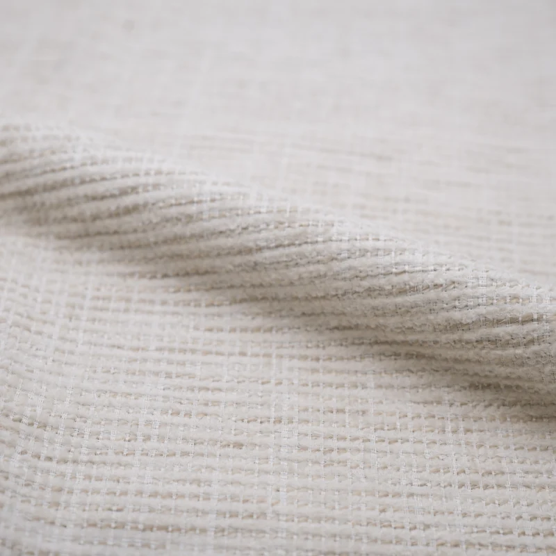 Chaise Andy en tissu blanc chiné