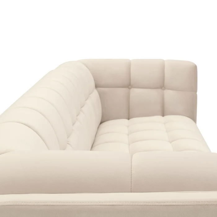 Canapé Mona 3 places en velours beige