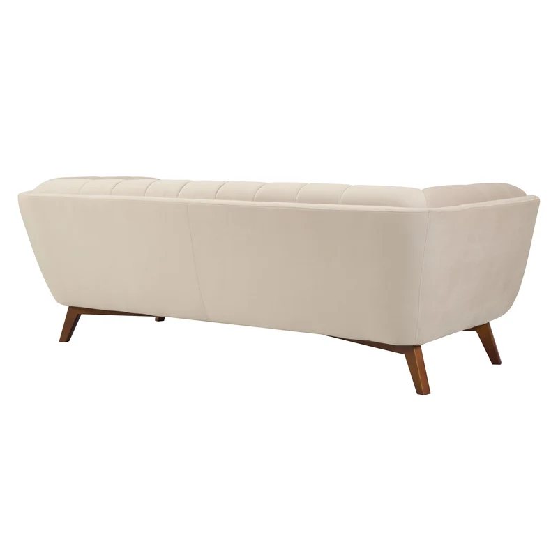Canapé Mona 3 places en velours beige