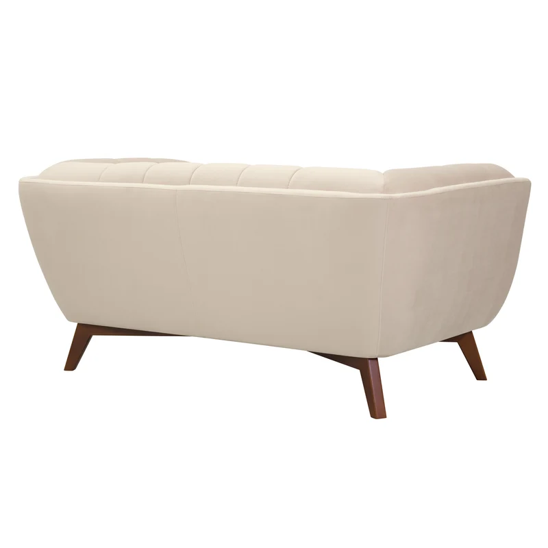Canapé Mona 2 places en velours beige