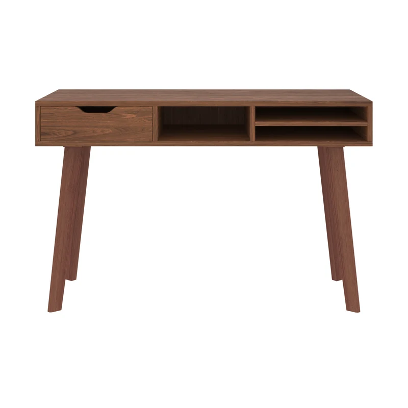 Bureau Moka 120 cm en bois foncé
