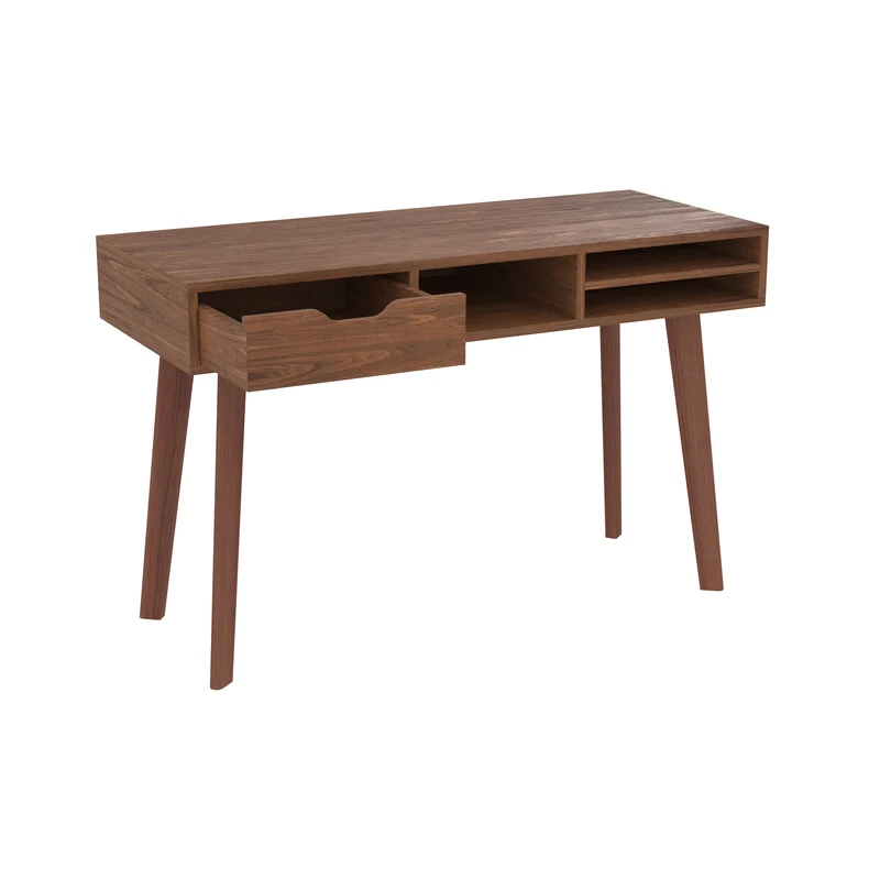 Bureau Moka 120 cm en bois foncé