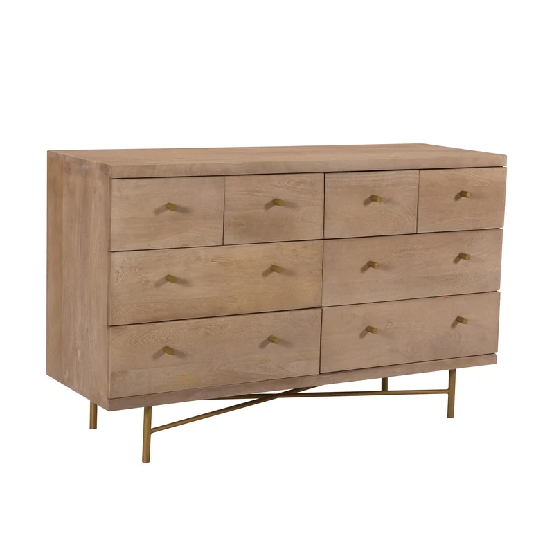 Commode Bran en bois 8 tiroirs