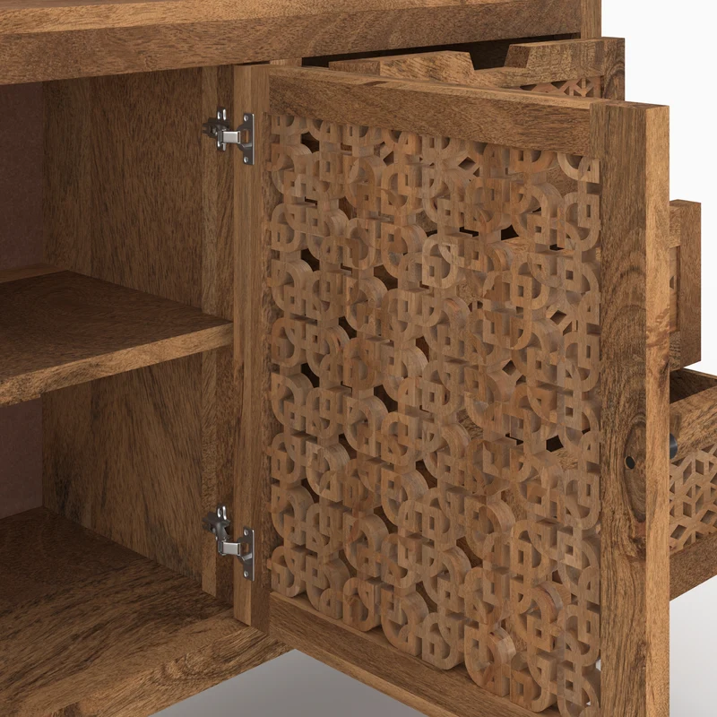 Buffet ajouré Jaya en bois de manguier