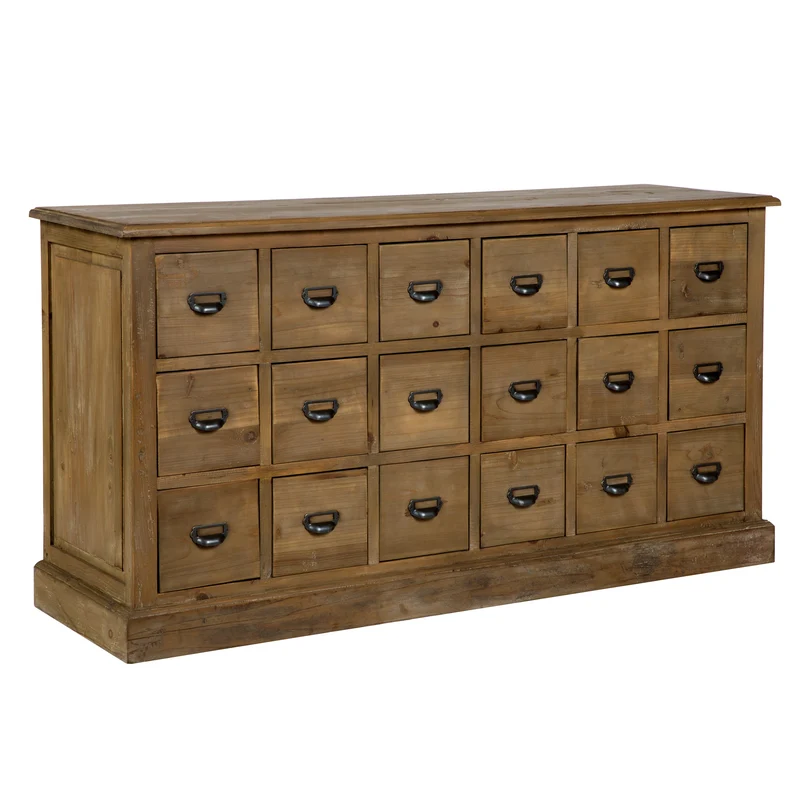 Buffet 18 tiroirs Miramas en bois