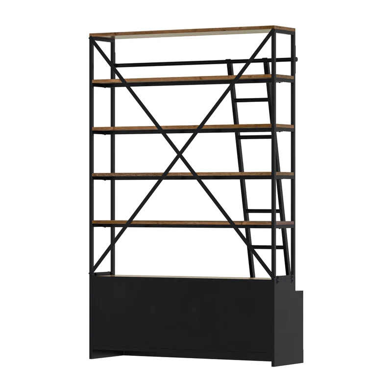 Bibliothèque Kasi 160 cm avec échelle
