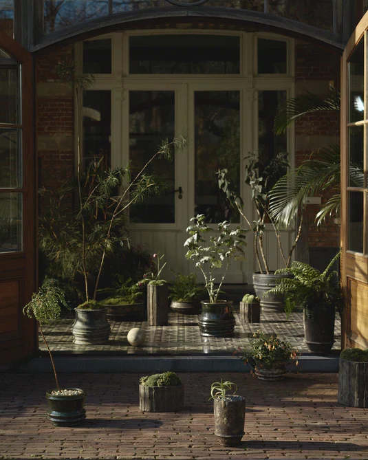 Jardinière 01 S blanc/brun Mesa