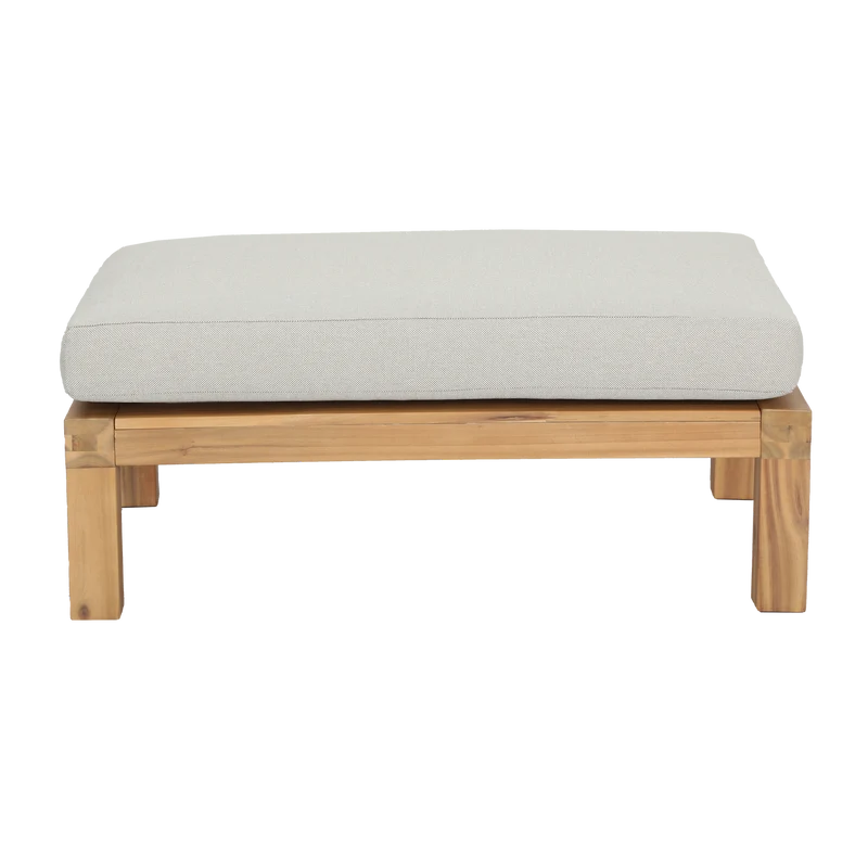 Relax tuin hocker/bijzettafel acacia hout naturel/zand