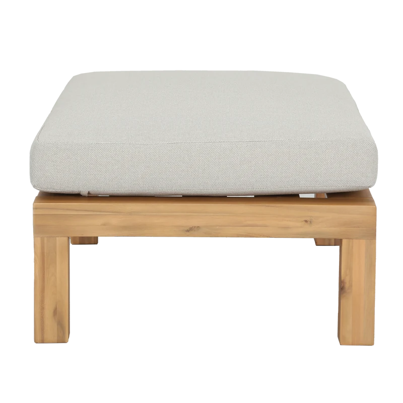 Relax tuin hocker/bijzettafel acacia hout naturel/zand