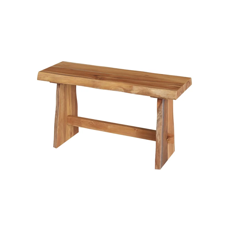 Banc Vic en bois de teck recyclé 90 cm