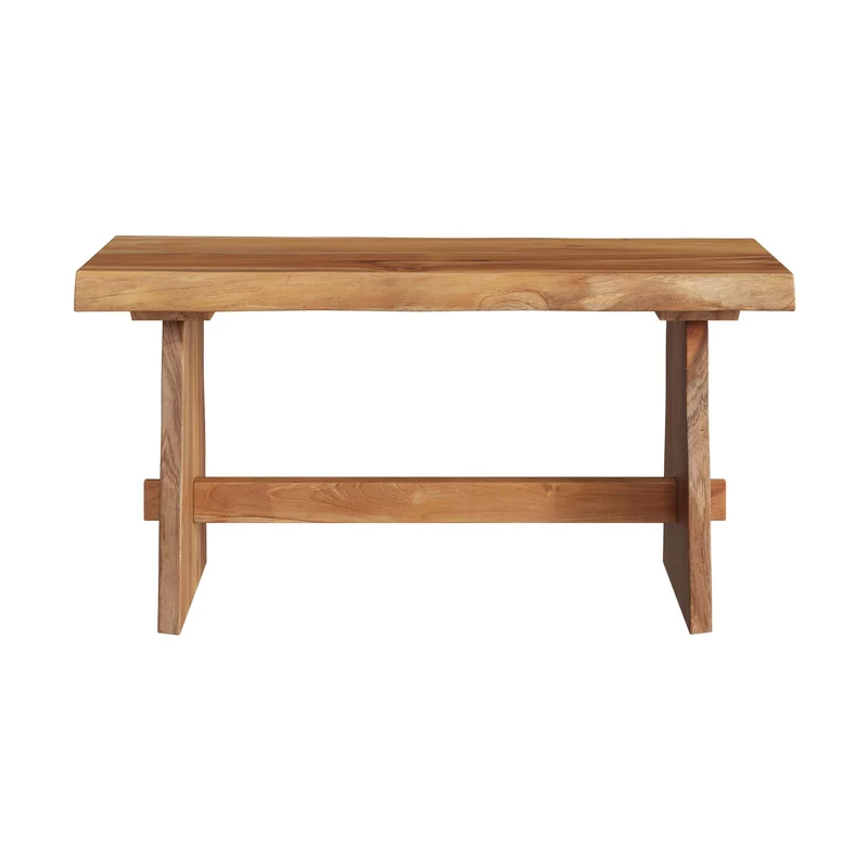 Banc Vic en bois de teck recyclé 90 cm