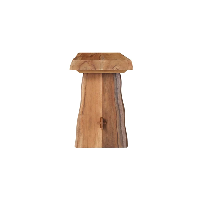 Banc Vic en bois de teck recyclé 90 cm