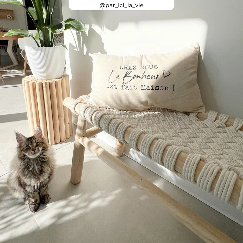 Banc tressé Kira