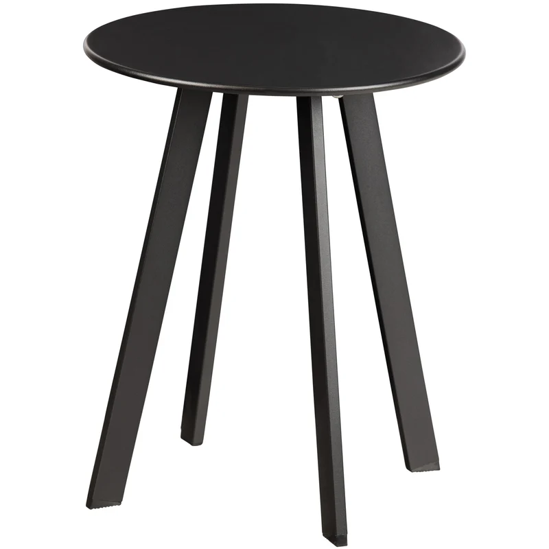 Fer tuin bijzettafel ø40 cm metaal zwart