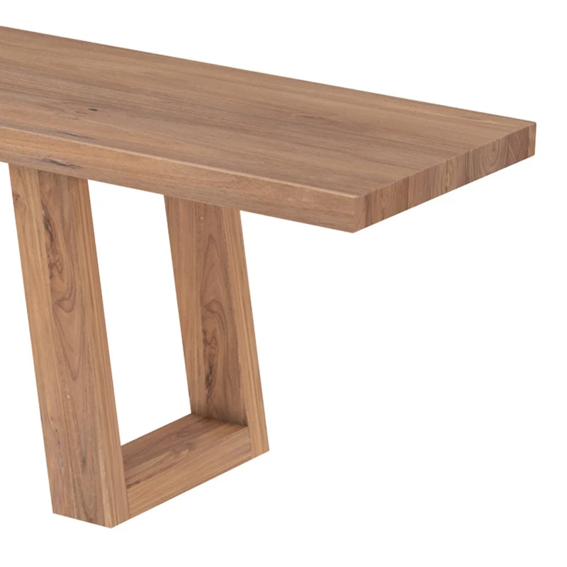 Banc Marie en bois de teck recyclé 240 cm