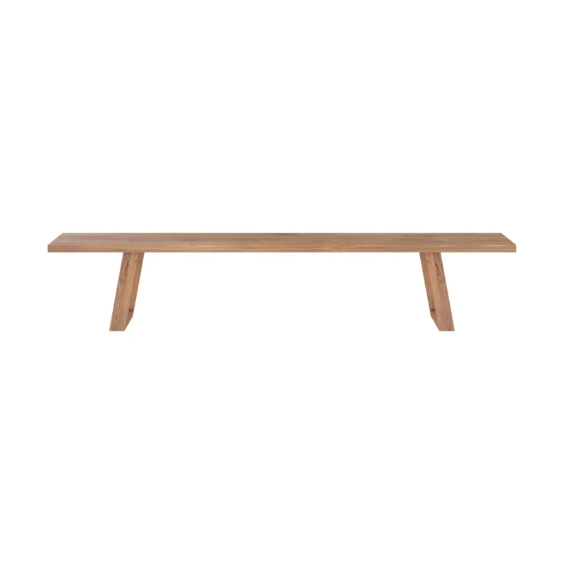 Banc Marie en bois de teck recyclé 240 cm
