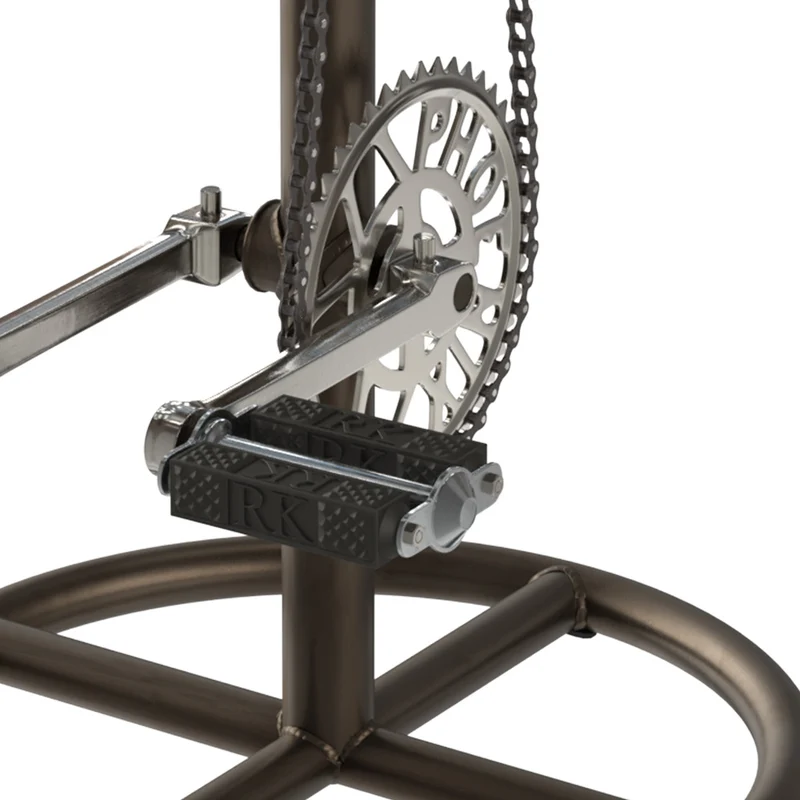 Tabouret de bar indus Gaya en cuir 73 cm